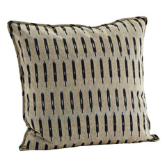 Madam Stoltz - Ikat Weave Pillow Cover | Beige