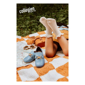 Collégien - Annette Lace Ruffled Socks | Natural