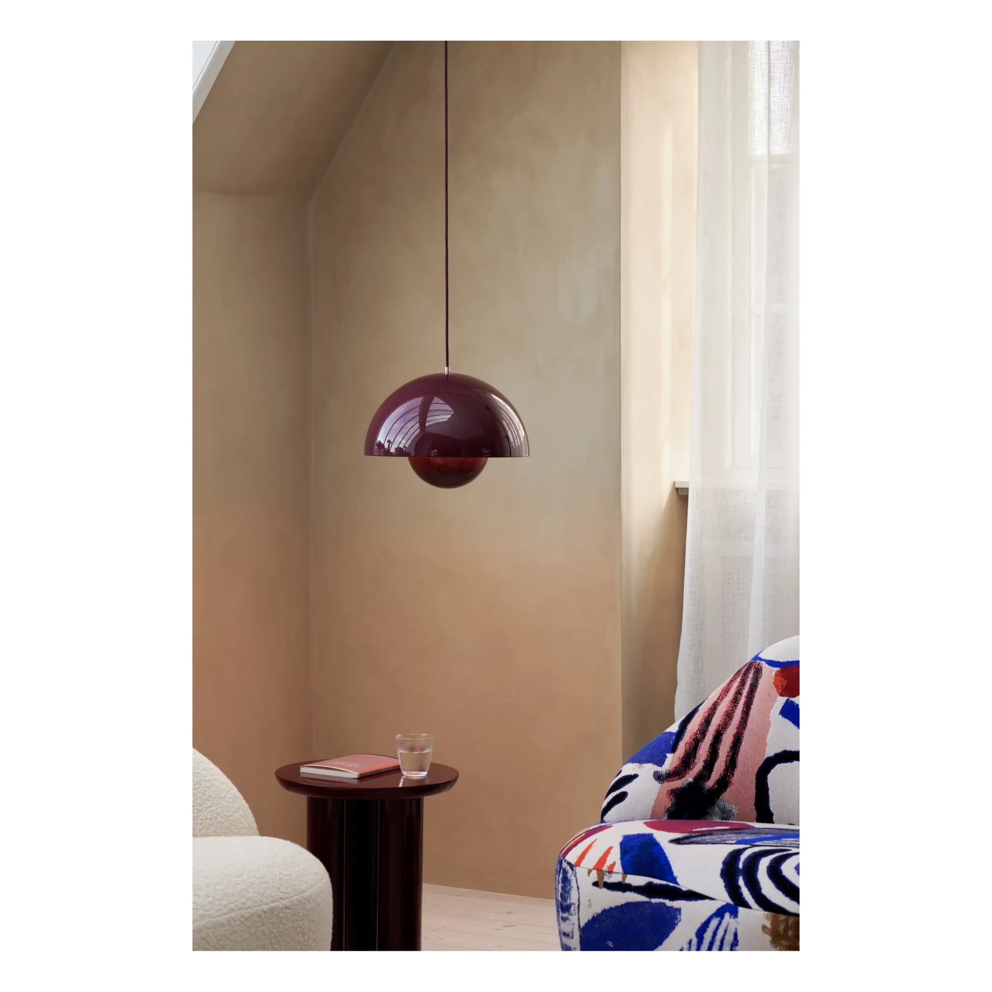 & Tradition - VP7 Flowerpot Pendant Lamp - Verner Panton | Plum