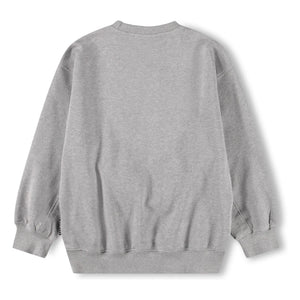 Molo - Magni Sweatshirt No. 11 Smile Organic Cotton | Grey Melange