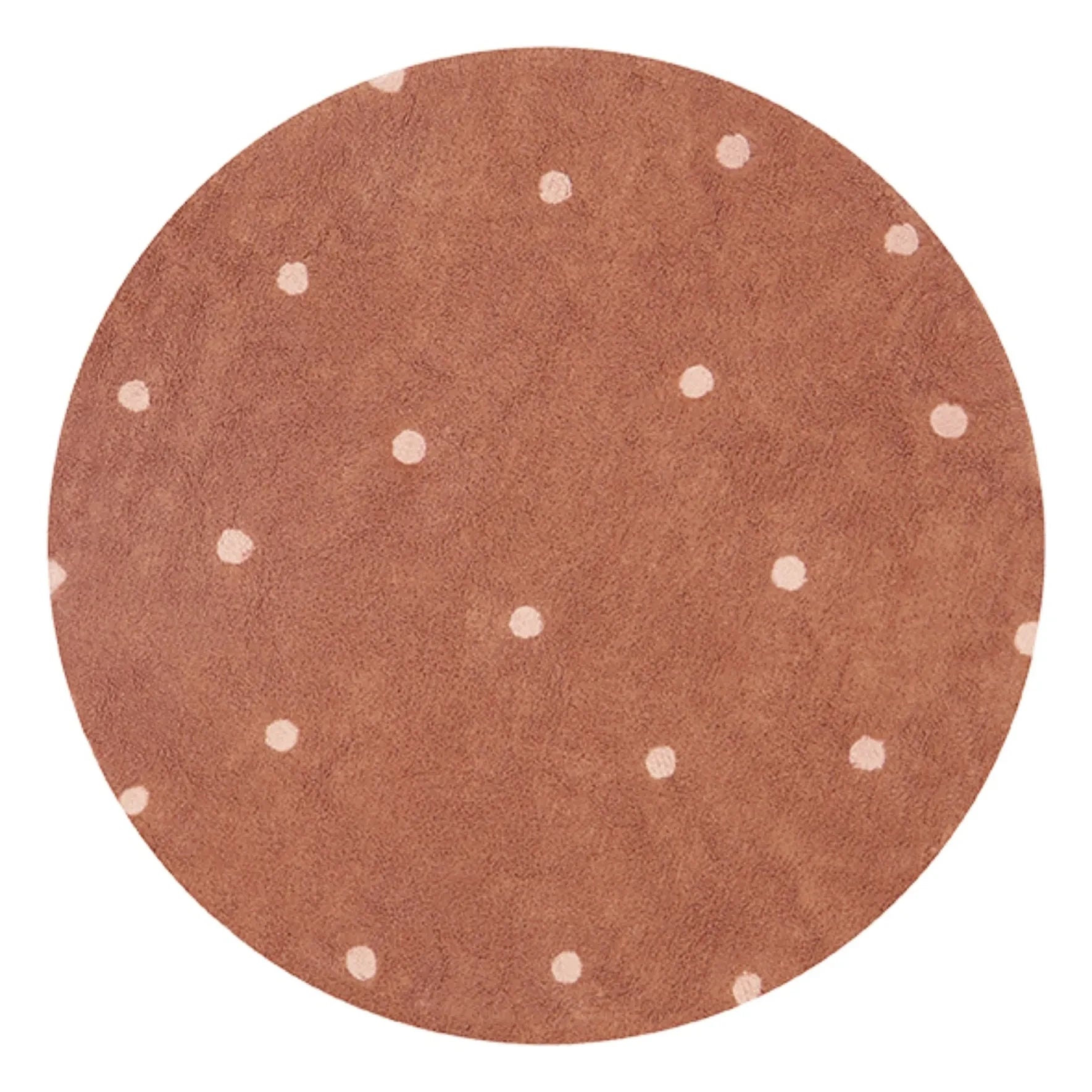 Lorena Canals - Dotted Round Rug | Terracotta