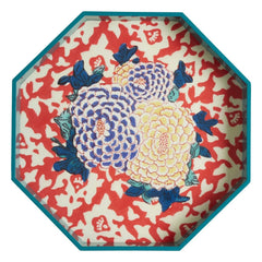 Lisa Corti - Arabesque Corolla Geranium Lake Tray | Blue