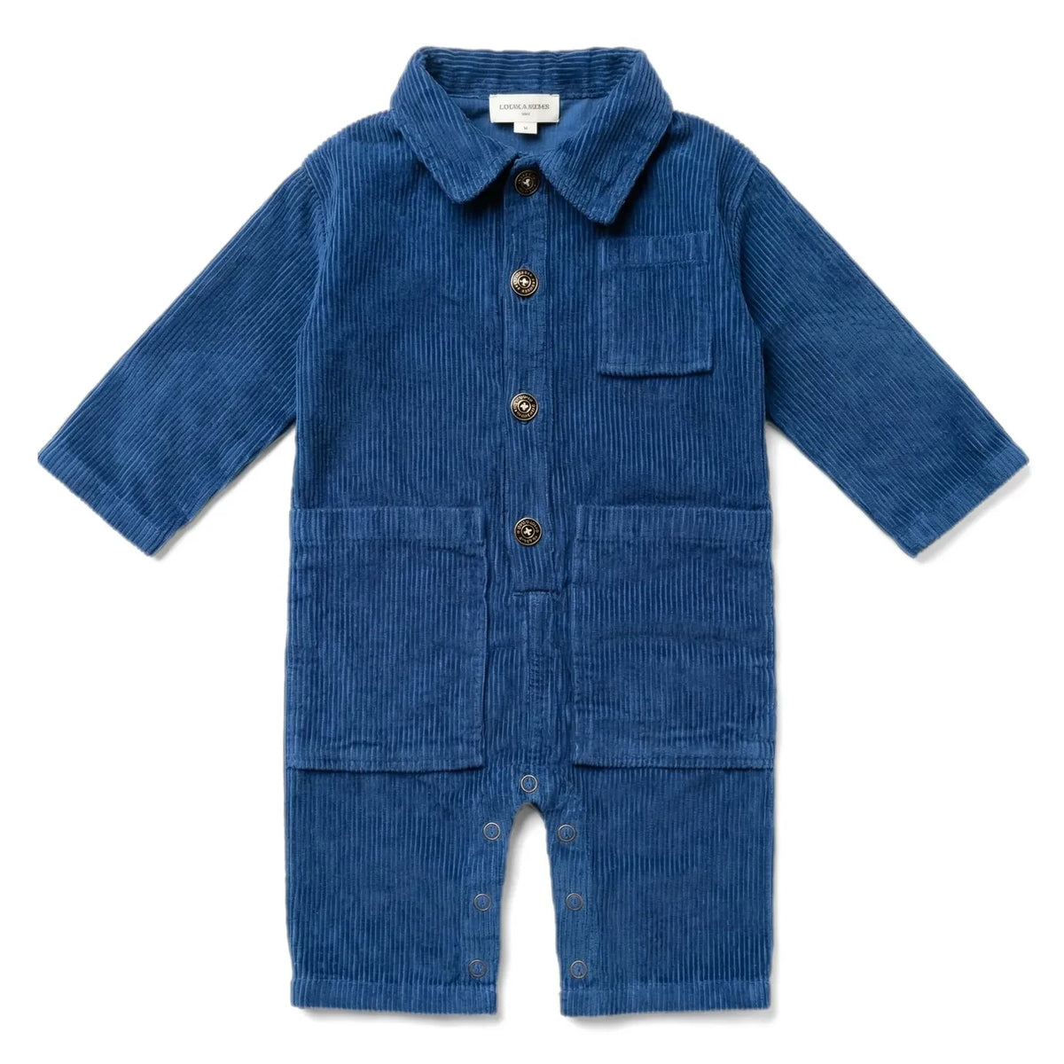 Louis Louise - Velvet Romper | Navy