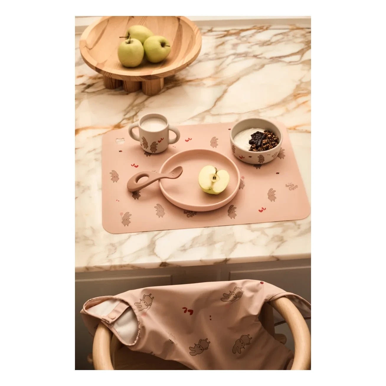 Liewood - Jude Silicone Placemat Set | Wild child/Rosey