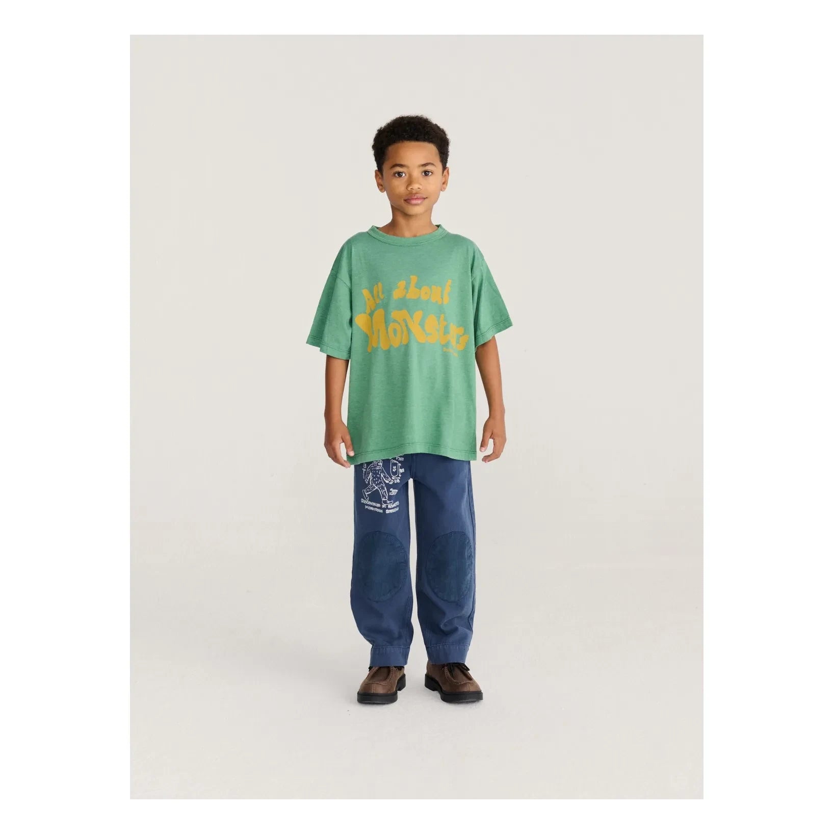Bobo Choses - All About Monsters T-shirt | Recycled fibers | Green