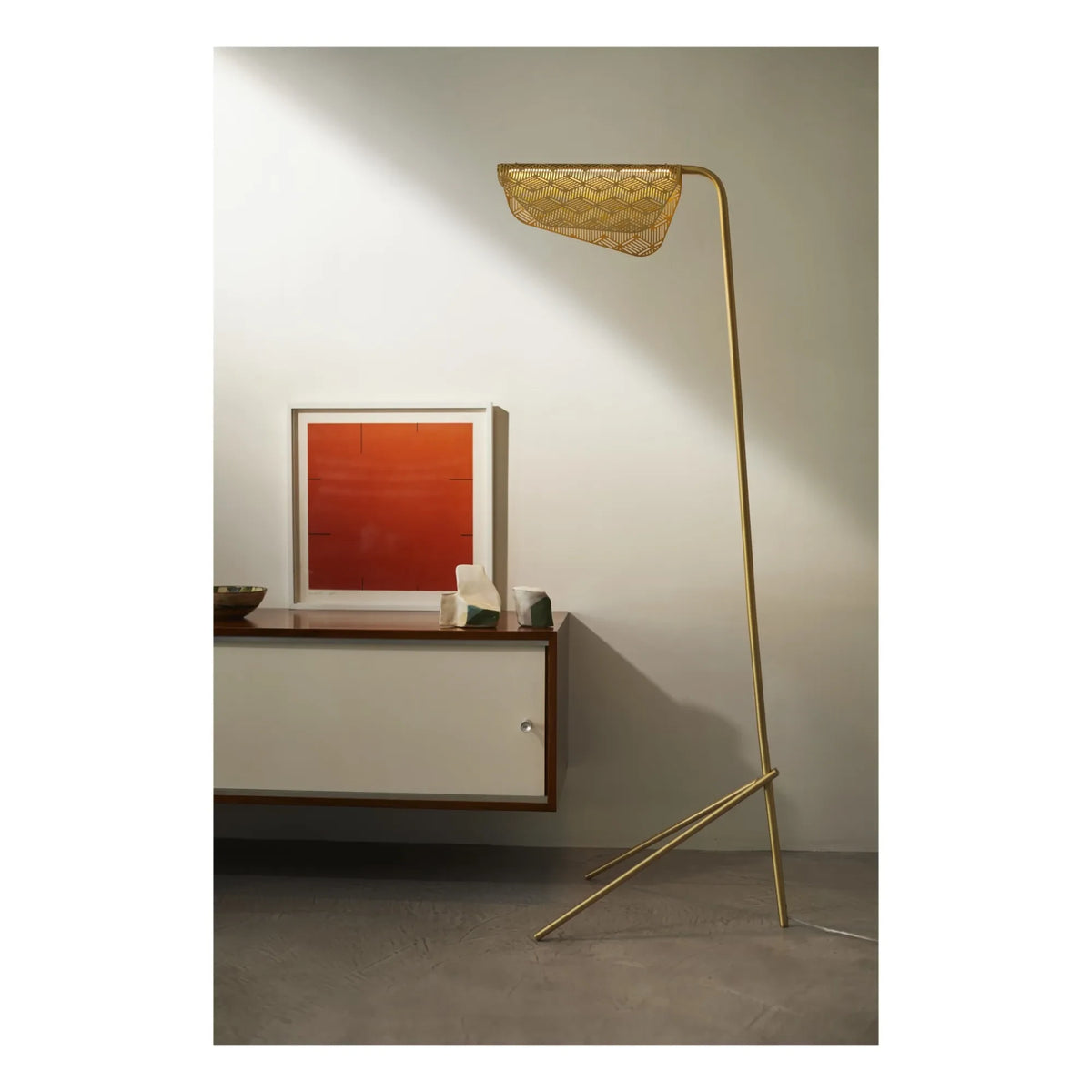 Petite friture - Mediterranea Patinaed Brass Reading Lamp | Gold