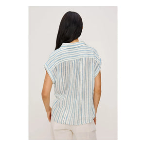 Rails - Tuscany Striped Blouse | Light blue