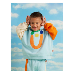 Halcyon Nights - Color Block Sweatshirt | Light Blue
