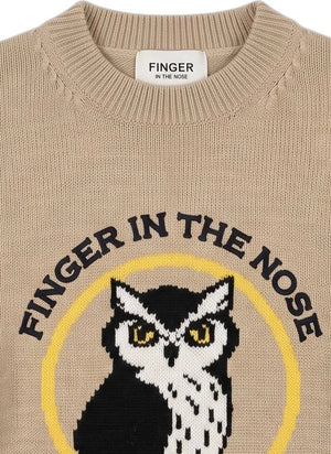 Finger in the nose - Pul Sally Academy Merino Wool | Taupe Brown