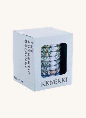 Bon Dep - 8'li Kknekki Sky Edition Scrunchies Seti | Mavi