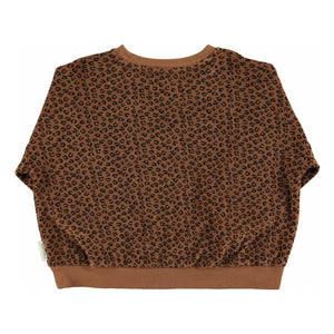 Piupiuchick - Leopard Organic Cotton Towel Fabric | Brown