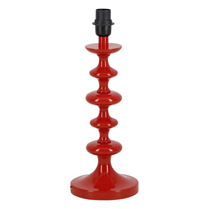 House of Capricorn - Freixo Wooden Lamp Base | Brick Red