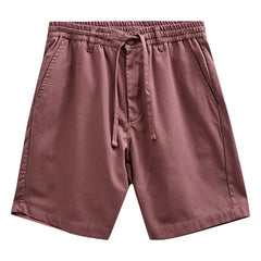 Anerkjendt - Akjames Linen Shorts | Burgundy