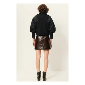 Sessùn - Abby Vinyl Skirt | Mocha