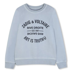 Zadig & Voltaire - Sweat Logo Art Is Truth | Açık mavi