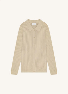 NN.07 - Troels file polo shirt 6561 | Ecru
