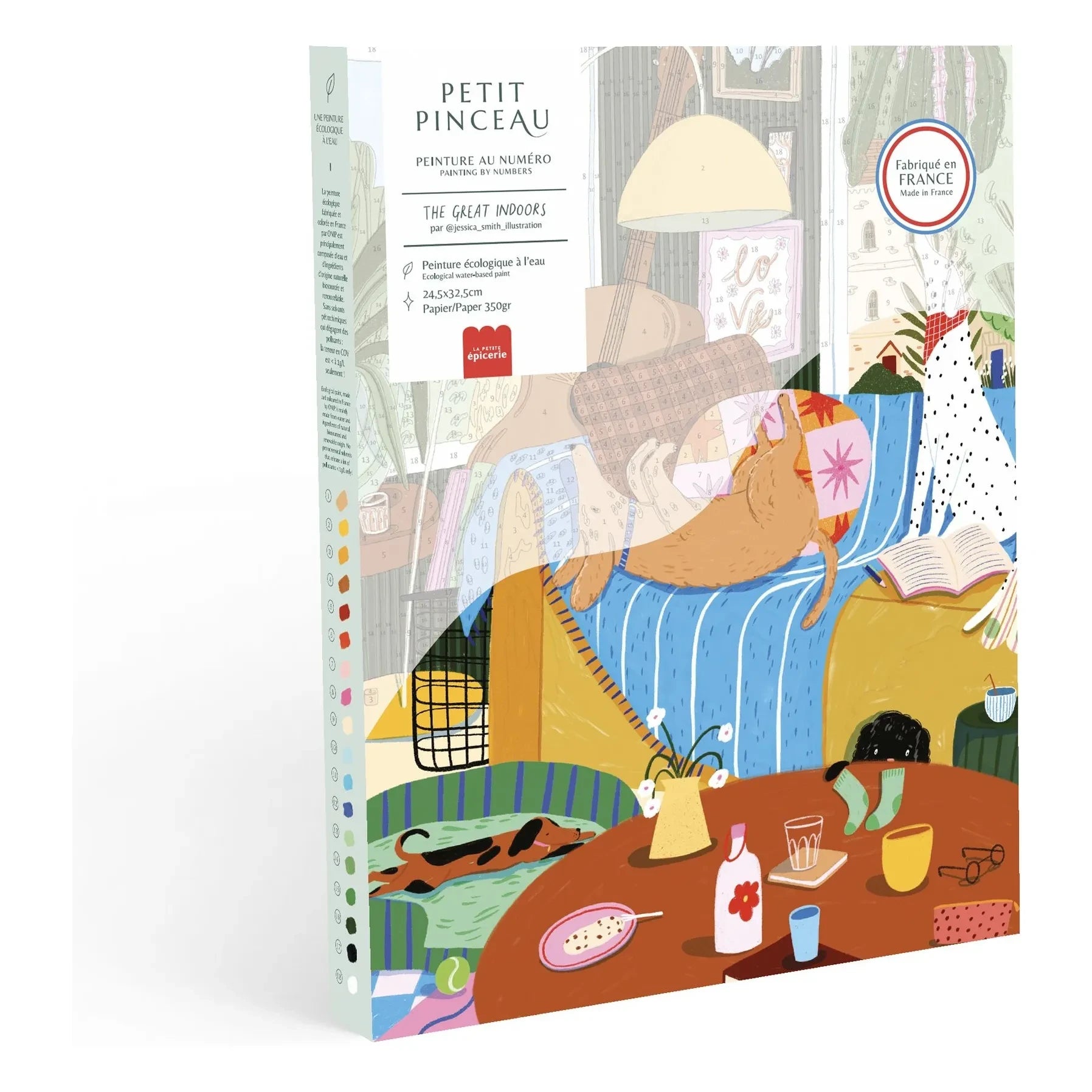 La Petite Épicerie - Numbered Coloring Set - Great Indoors