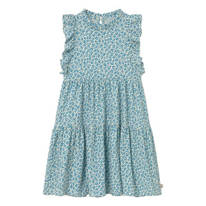 Cozmo - Perla Leopard Dress | Turquoise