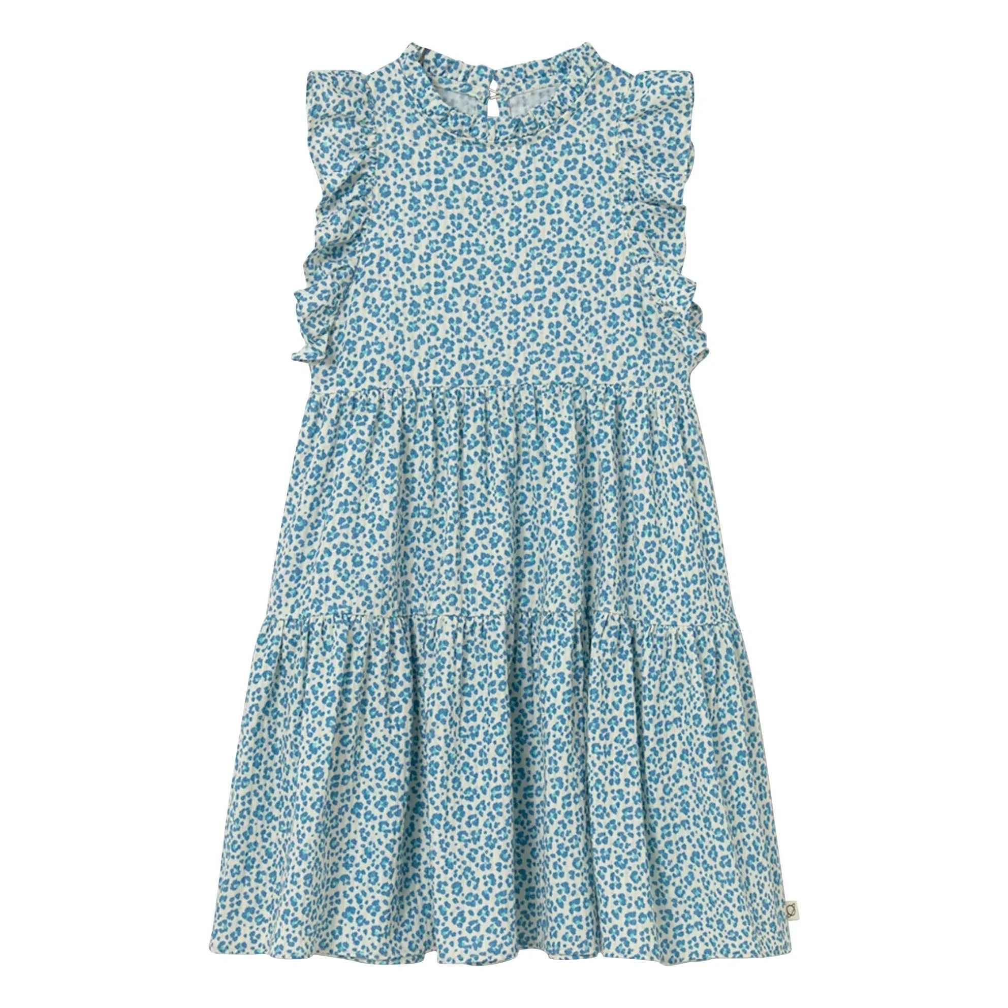Cozmo - Perla Leopard Dress | Turquoise