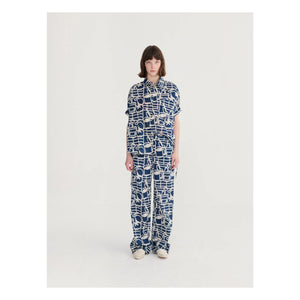 Bobo Choses - Cookery Festival Organic Cotton Pants | Navy Blue