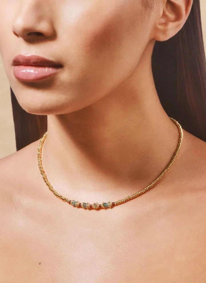 Tityaravy - Sriphala necklace | Grey
