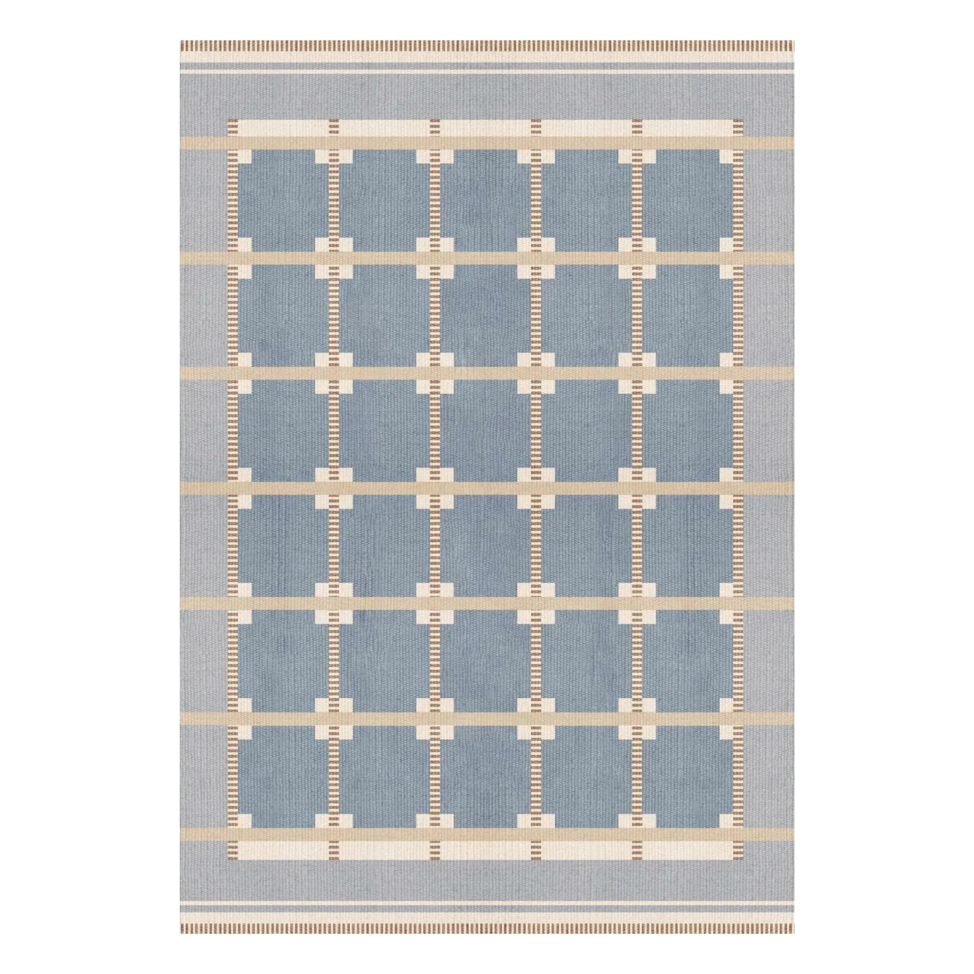 Layered - Röllakan Ruth Wool Rug | Blue