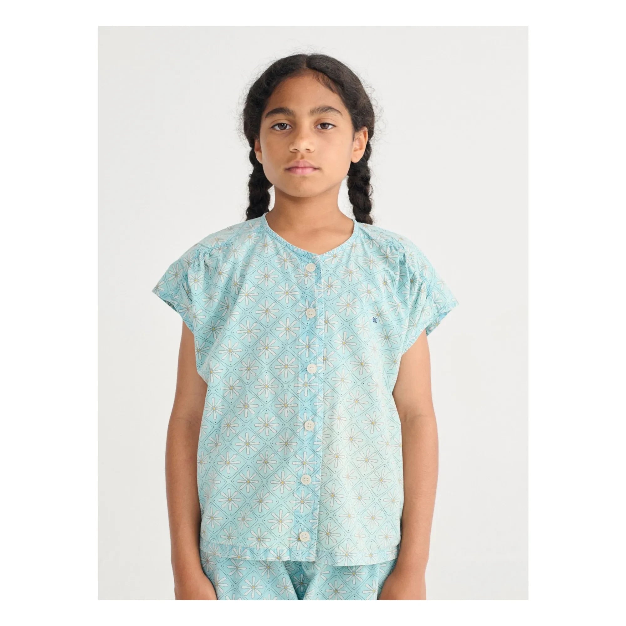 Bobo Choses - Organic Cotton Daisy Top | Light Blue