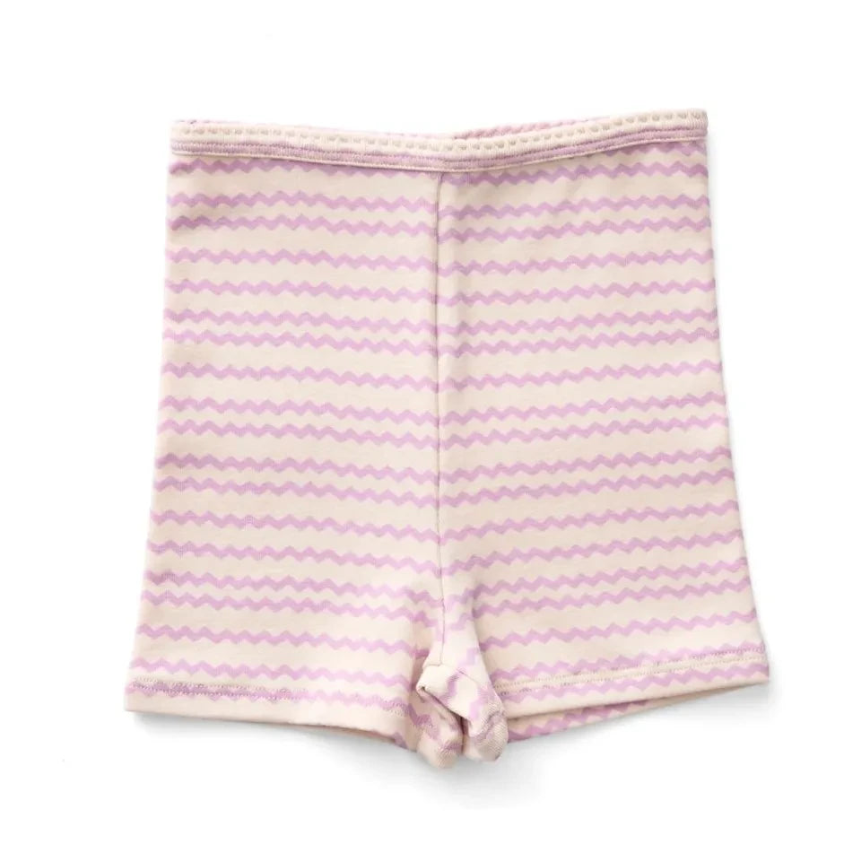 Soor Ploom - Organic Cotton Wavy Shorts | Pink