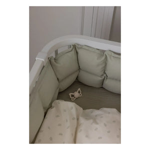 Sebra - Wooden Co-sleeper Crib | White