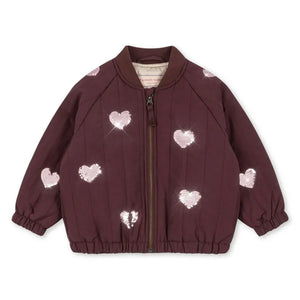 Konges Sløjd - Juno Hearts Pul Payetli Bomber Ceket | Bordo