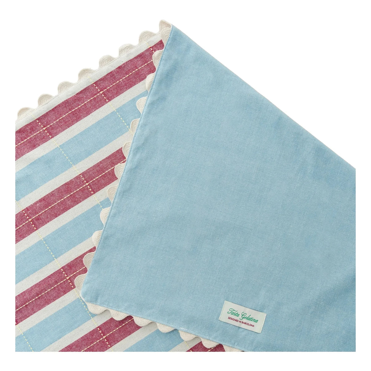 Tarta Gelatina - Organic Cotton Tablecloth | Burgundy