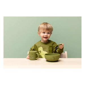 Trixie - Mr. Dino Silicone Baby Bowl | Green