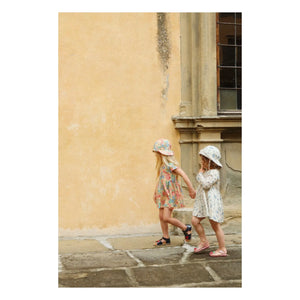 Konges Sløjd - Pacey Floral Pattern Organic Cotton Hat | Beige