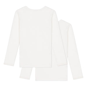 Petit Bateau - 2'li Uzun Kollu Tişört Seti | Beyaz