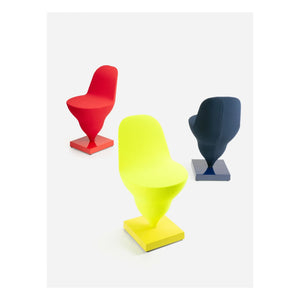 Moustache - Navy Blue Gelato Footed Chair - Jean-Baptiste Fastrez | Night Blue