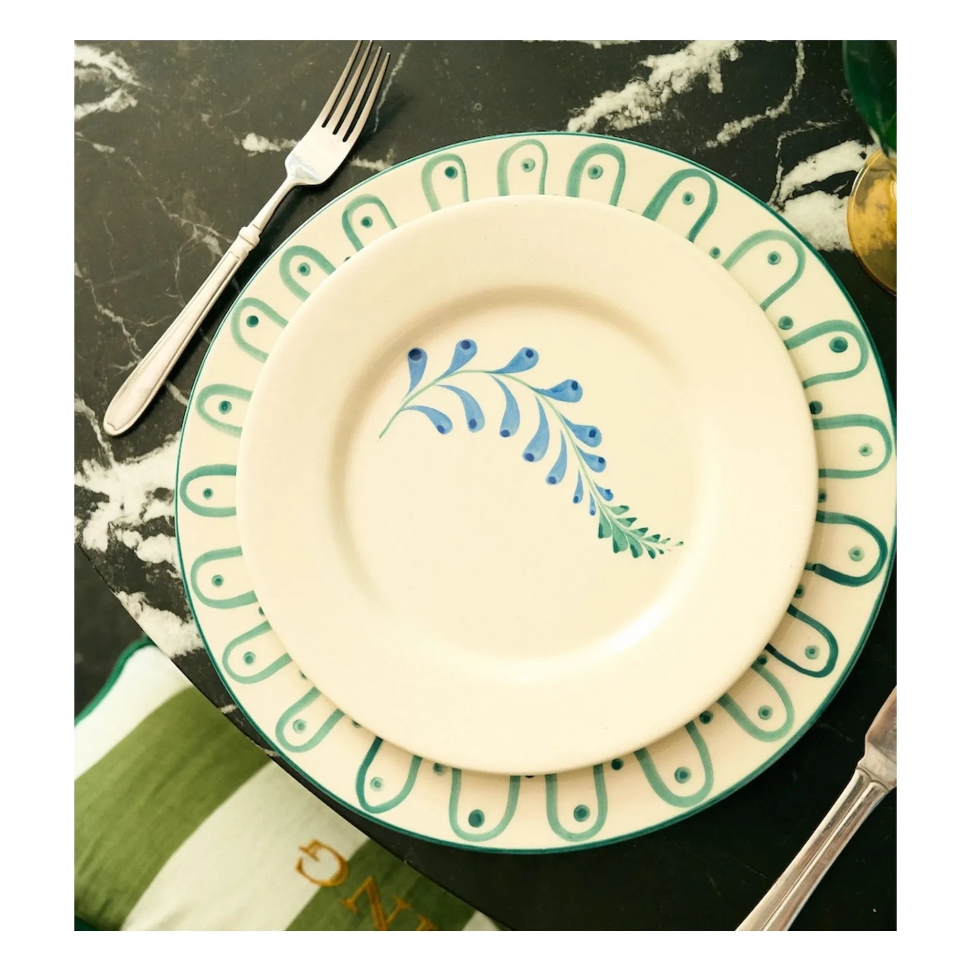 Anna + Nina - Leaf Plate | Green