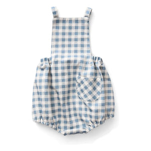 Soor Ploom - Oona Vichy Organic Cotton Romper | Off White
