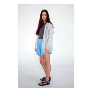 Repose AMS - Organic Cotton Ruffled Shorts | Azure Blue