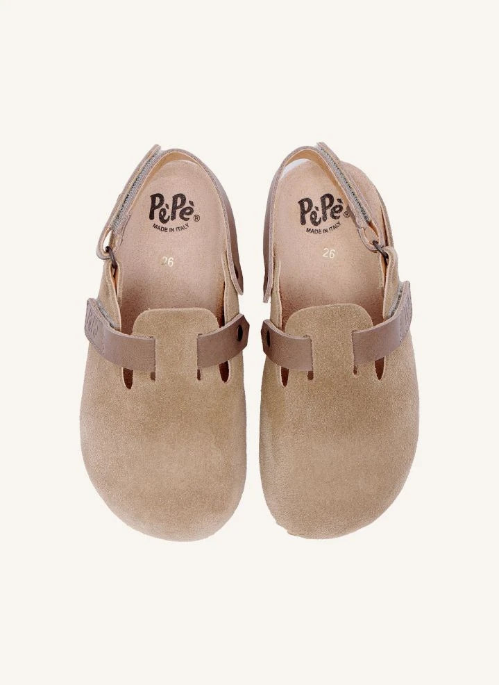 Pèpè - Beige Suede Slippers