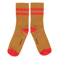 Piupiuchick - Striped Socks | Camel