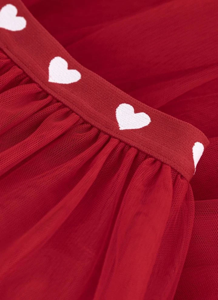 Petit Bateau - Red Tulle Skirt