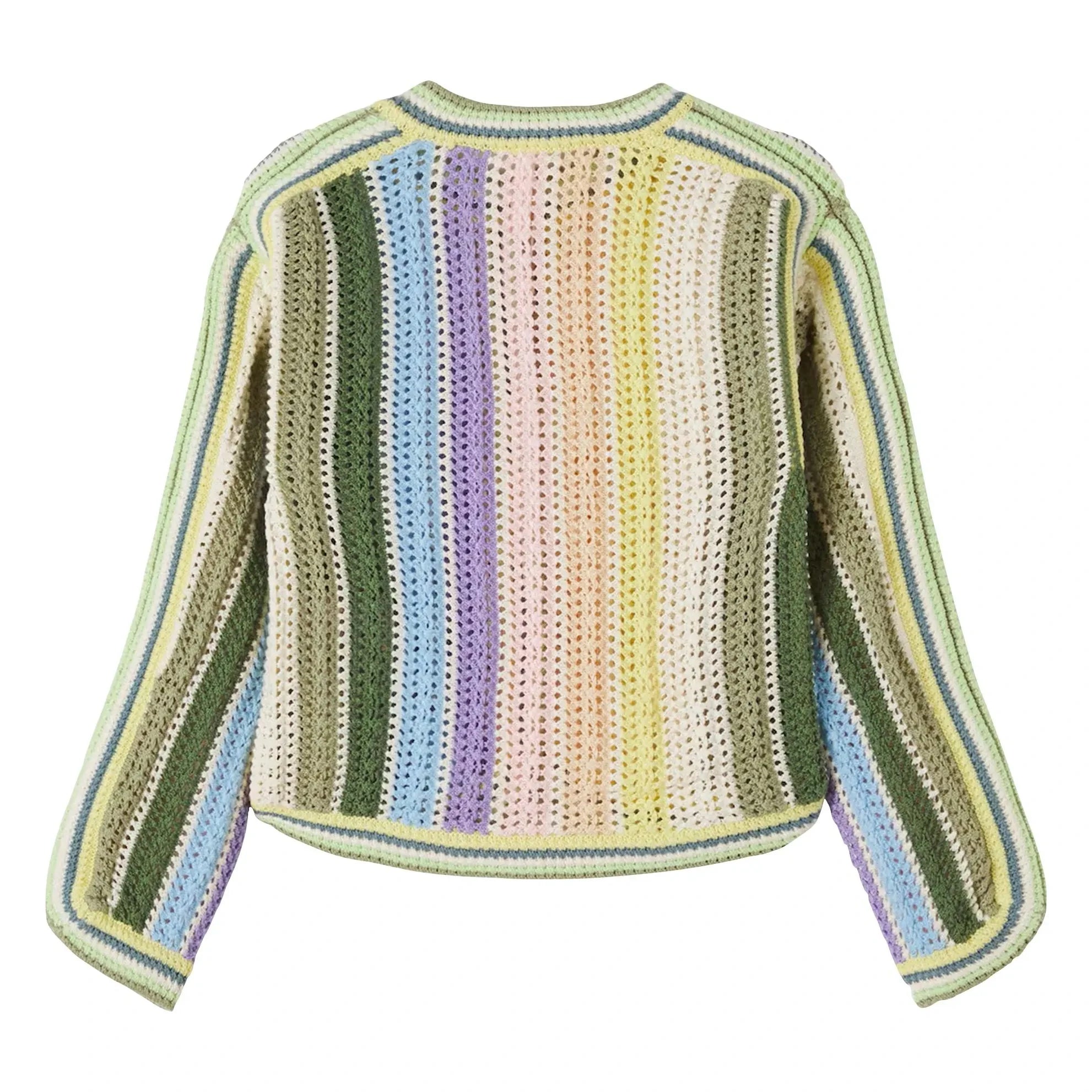 Zimmermann - Striped Organic Cotton Crochet Jacket | Multicolored