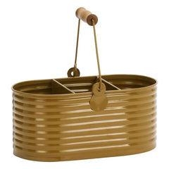 Madam Stoltz - Steel Cutlery Trays | Olive