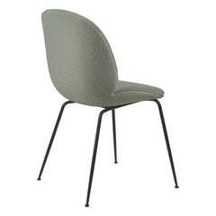 Gubi - Beetle Chair, Light Bouclé Upholstery, Black Base - GamFratesi | Sage
