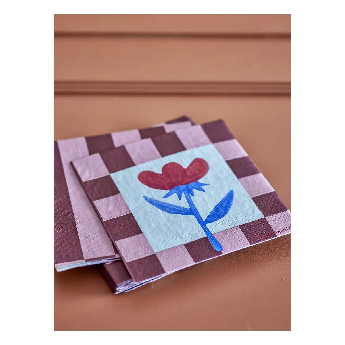 Bloomingville - Vinia Paper Napkins - Set of 20 | Burgundy