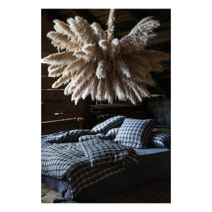Le Monde Sauvage - Highland Washed Linen Duvet Cover | Dark Gray