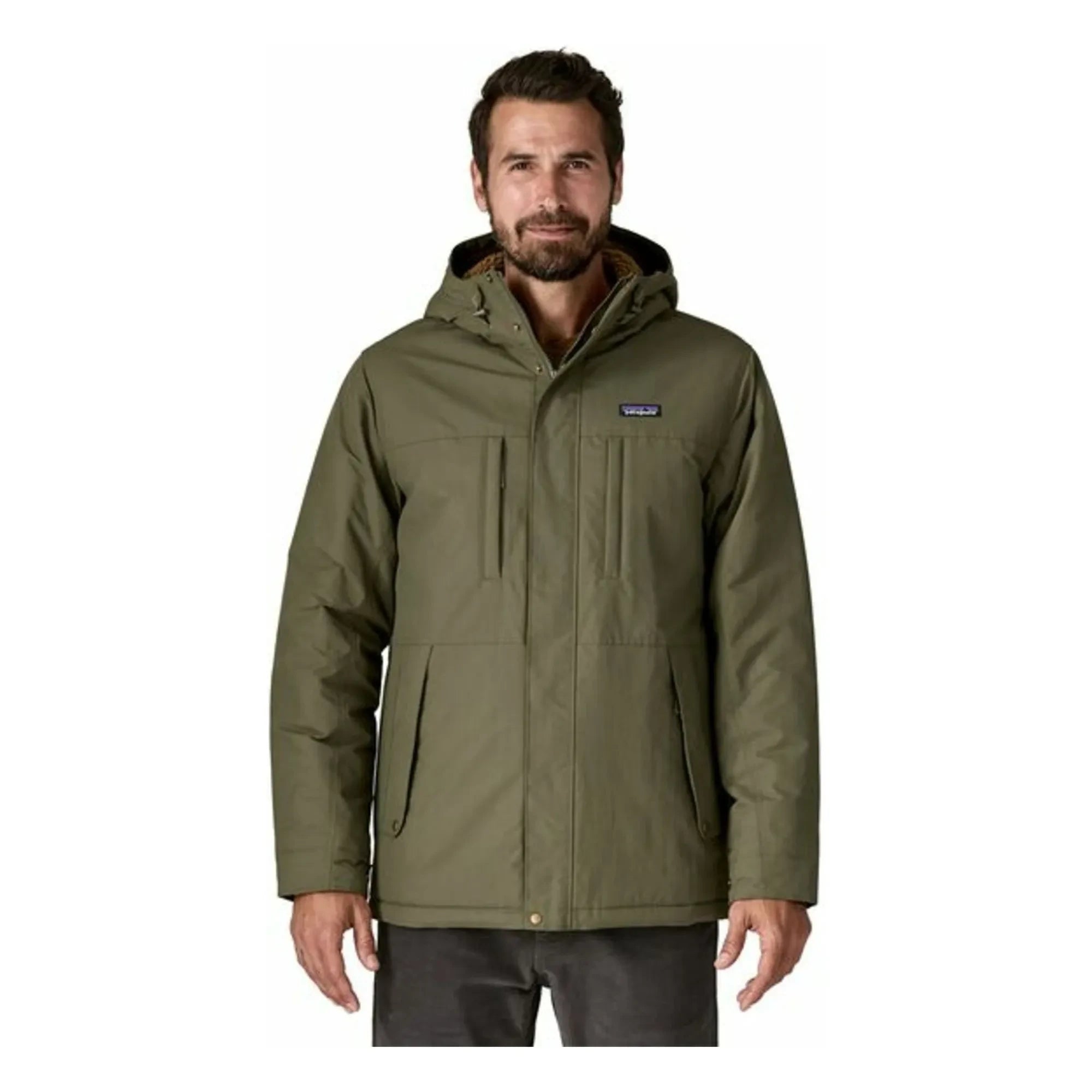 Patagonia - Faux Fur Isthmus Recycled Fiber Parka | Khaki