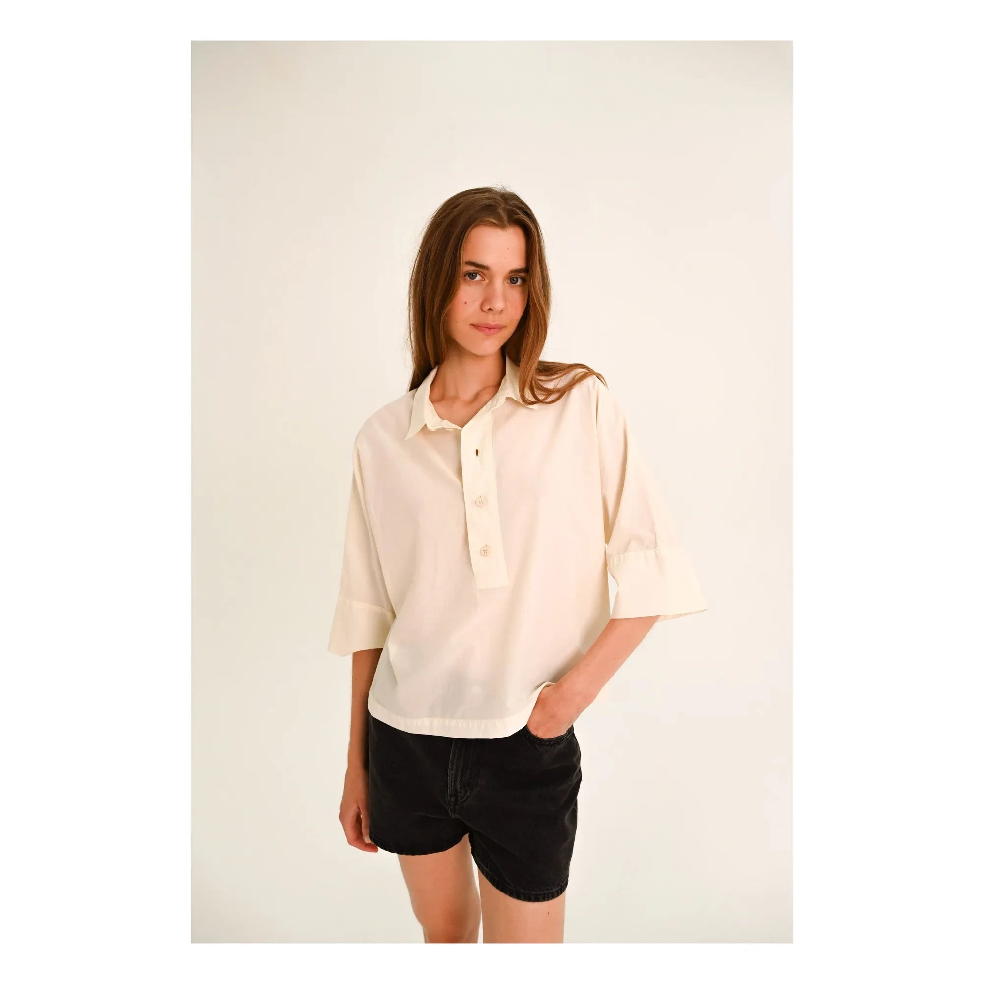 Sacrécoeur - Jodie Poplin shirt | Off-white