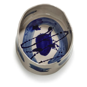 Serax - Sophia oval salad bowl, Marie Michielssen | Blue