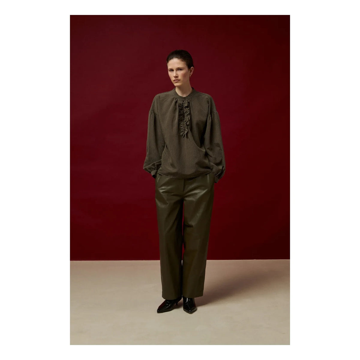 BELLEPIECE - Conrad Leather Pants | Bronze